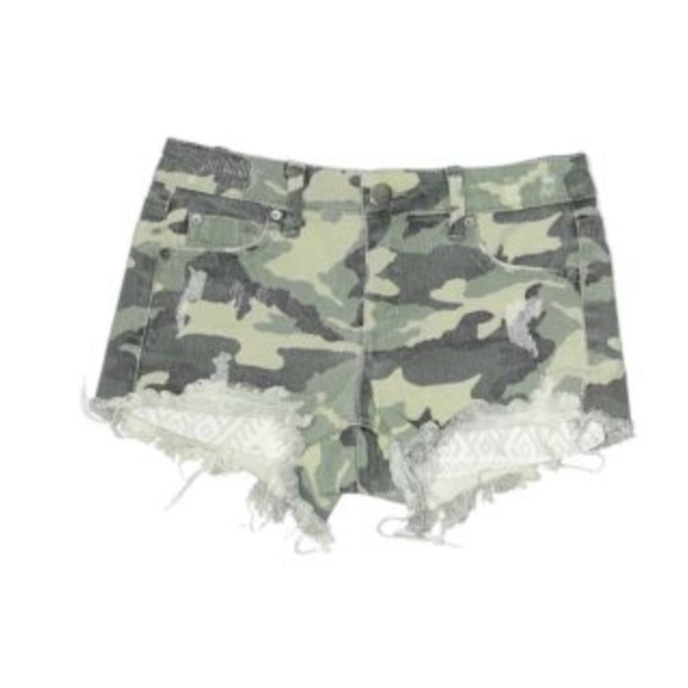New Tractr Girls Denim Shorts in Camp